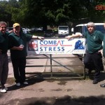 Graham H Mark W Mike and Graham W by the Combat Stress banner